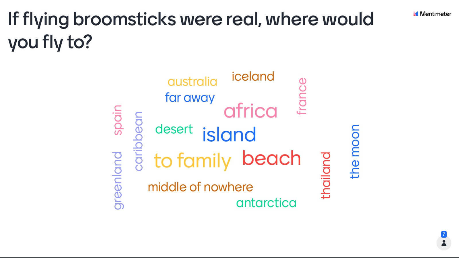 If broomsticks were real, where would you fly to?